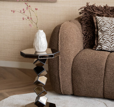 Side Table Reflec Mirror Brown - Things I Like Things I Love