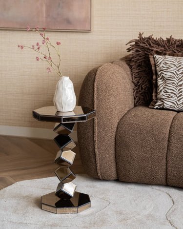 Side Table Reflec Mirror Brown - Things I Like Things I Love