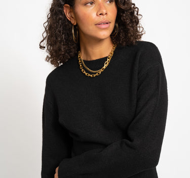 Sloan O-Neck Knit Black - Things I Like Things I Love