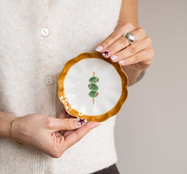 Small Plate Olive Skewer - Things I Like Things I Love