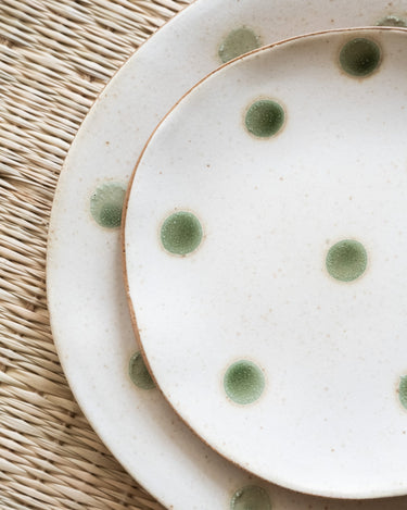 Small Plate Polka Dots Green - Things I Like Things I Love