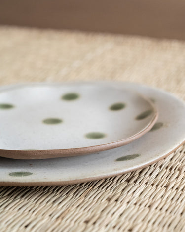 Small Plate Polka Dots Green - Things I Like Things I Love