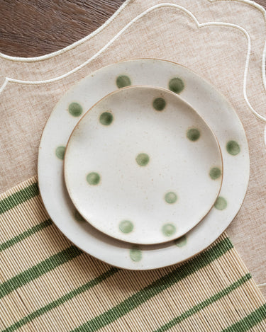 Small Plate Polka Dots Green - Things I Like Things I Love
