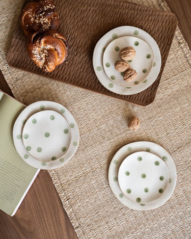 Small Plate Polka Dots Green - Things I Like Things I Love