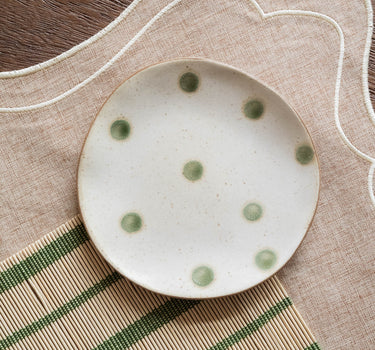 Small Plate Polka Dots Green - Things I Like Things I Love