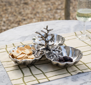 Snack Serving Tray Coral Chrome - Things I Like Things I Love