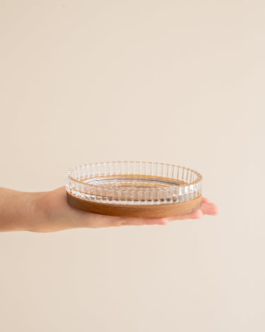 Soap Dish Acacia Wood Glass - Things I Like Things I Love