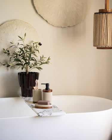 Soap Dish Beige/Acacia Wood - Things I Like Things I Love