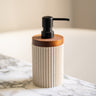 Soap Dispenser Beige/Acacia Wood - Things I Like Things I Love