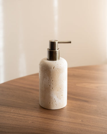 Soap Dispenser Pearl Travertine Look - Things I Like Things I Love
