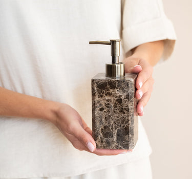 Soap Dispenser Royal Marble Brown - Things I Like Things I Love