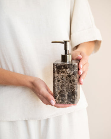 Soap Dispenser Royal Marble Brown - Things I Like Things I Love