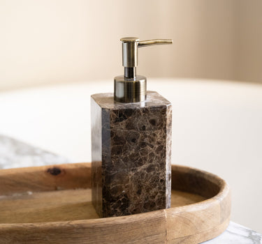 Soap Dispenser Royal Marble Brown - Things I Like Things I Love