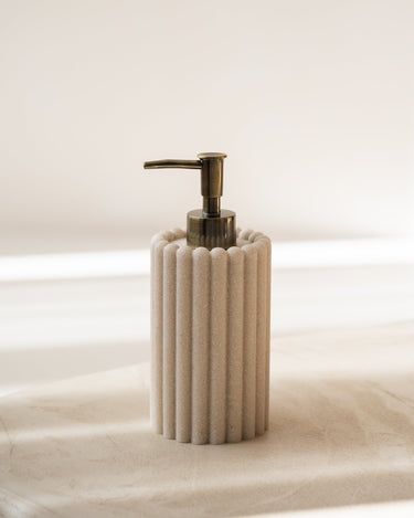 Soap Dispenser Stripes Polyresin - Things I Like Things I Love