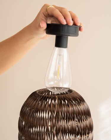 Standing Lantern Solar Dark Brown - Things I Like Things I Love