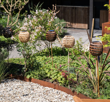 Standing Lantern Solar Light Brown - Things I Like Things I Love