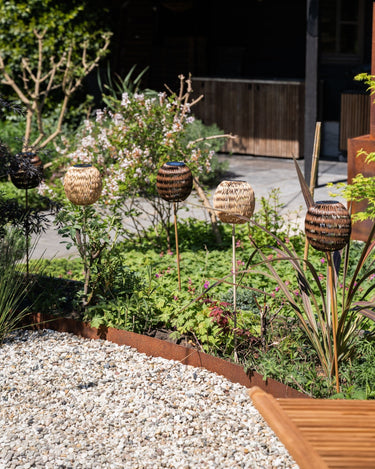 Standing Lantern Solar Light Brown - Things I Like Things I Love