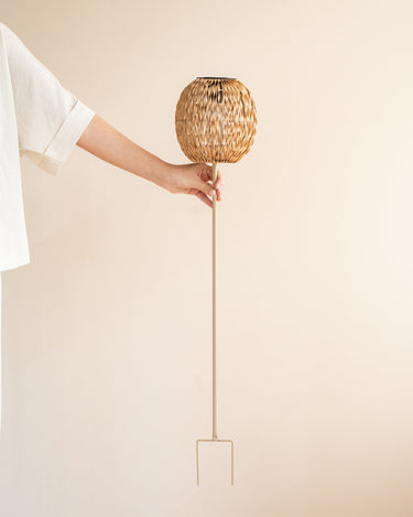 Standing Lantern Solar Light Brown - Things I Like Things I Love