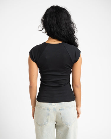 Star Raglan Tee Black - Things I Like Things I Love