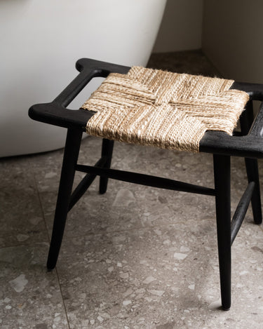 Stool Ovira Braided Wool - Things I Like Things I Love