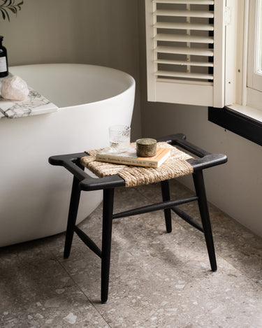 Stool Ovira Braided Wool - Things I Like Things I Love