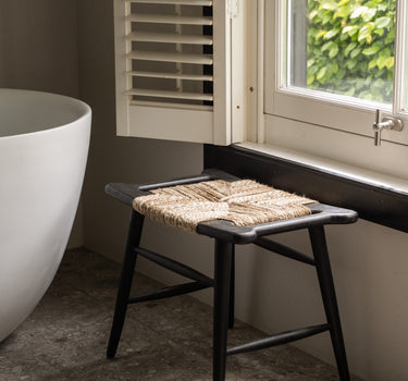 Stool Ovira Braided Wool - Things I Like Things I Love