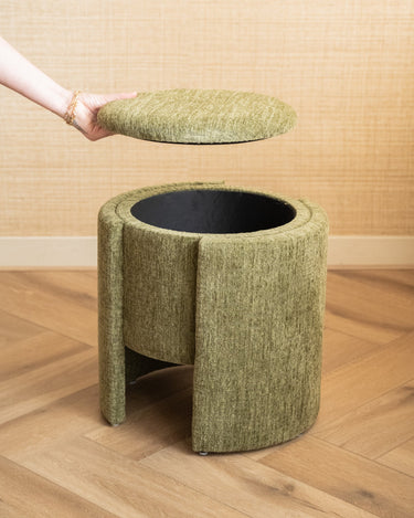 Storage Pouf Wallie Olive Green - Things I Like Things I Love