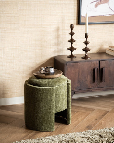 Storage Pouf Wallie Olive Green - Things I Like Things I Love