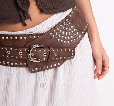 Stud Belt Bracken Brown - Things I Like Things I Love
