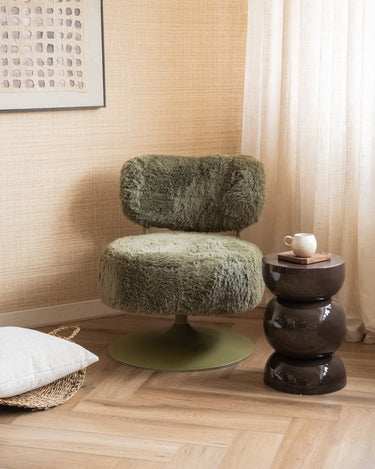Swivel Chair Furlo Furry Olive Green - Things I Like Things I Love