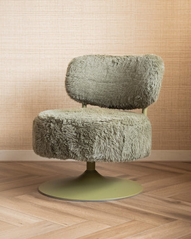Swivel Chair Furlo Furry Olive Green - Things I Like Things I Love