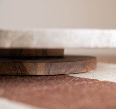Swivel Tray Marble Beige - Things I Like Things I Love
