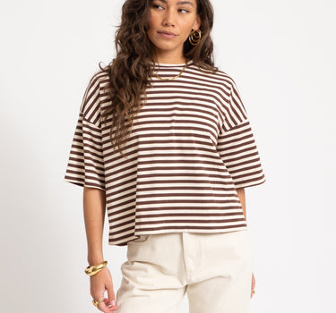 T-shirt Ole Stripes Sand - Things I Like Things I Love