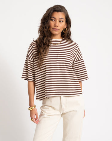 T-shirt Ole Stripes Sand - Things I Like Things I Love