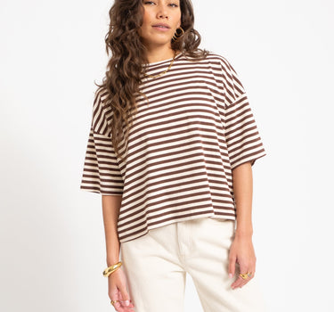 T-shirt Ole Stripes Sand - Things I Like Things I Love