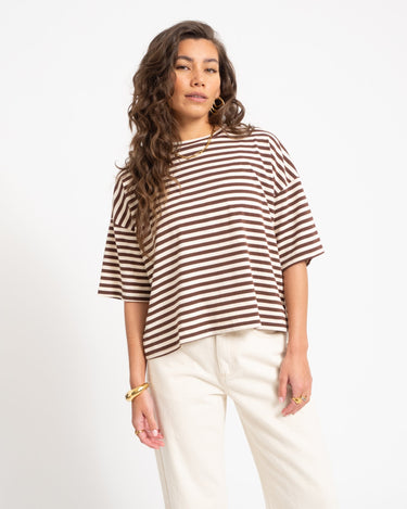T-shirt Ole Stripes Sand - Things I Like Things I Love