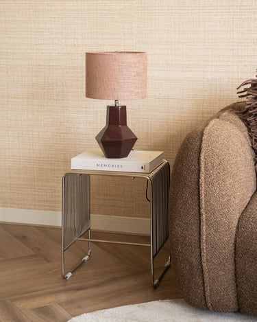 Table Lamp Calira Burgundy - Things I Like Things I Love