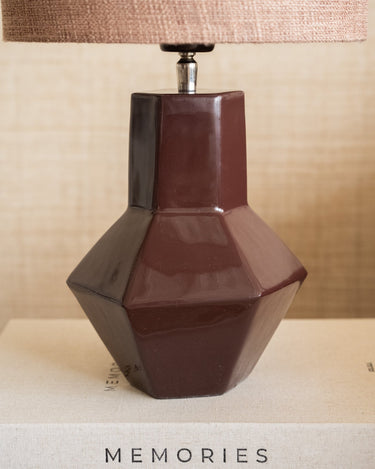 Table Lamp Calira Burgundy - Things I Like Things I Love