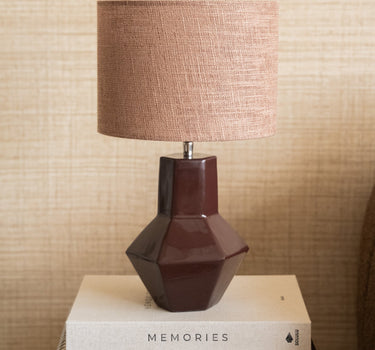 Table Lamp Calira Burgundy - Things I Like Things I Love