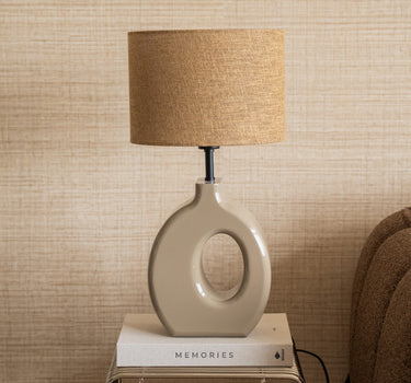 Table Lamp Kanti Aiko Olive Grey - Things I Like Things I Love
