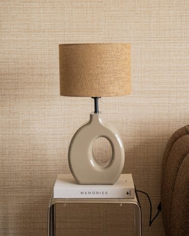 Table Lamp Kanti Aiko Olive Grey - Things I Like Things I Love