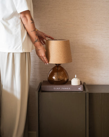 Table lamp Melzo Glass Amber - Things I Like Things I Love