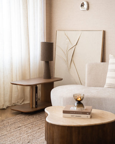 Table Lamp Micky Bouclé Brown - Things I Like Things I Love
