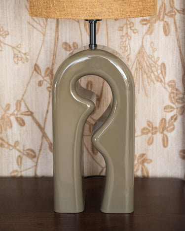 Table Lamp Mistra Olive Green - Things I Like Things I Love