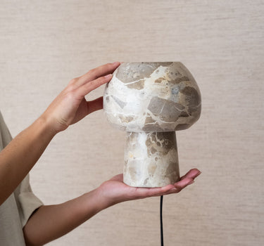 Table Lamp Mushroom Marble - Things I Like Things I Love