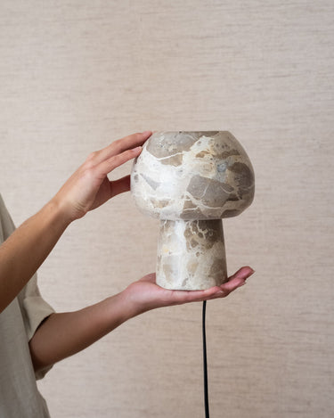 Table Lamp Mushroom Marble - Things I Like Things I Love