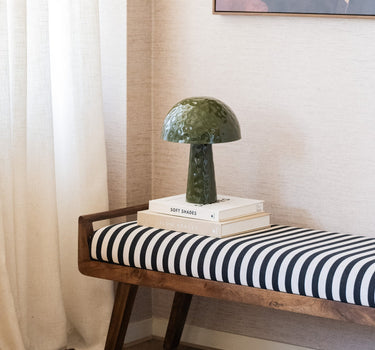 Table Lamp Mushroom Olive Green - Things I Like Things I Love