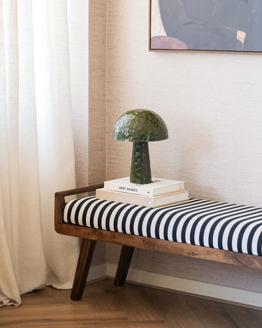 Table Lamp Mushroom Olive Green - Things I Like Things I Love