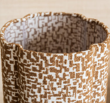 Table Lamp Pia Pattern Brown - Things I Like Things I Love