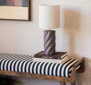 Table Lamp Swirl Brown - Medium - Things I Like Things I Love